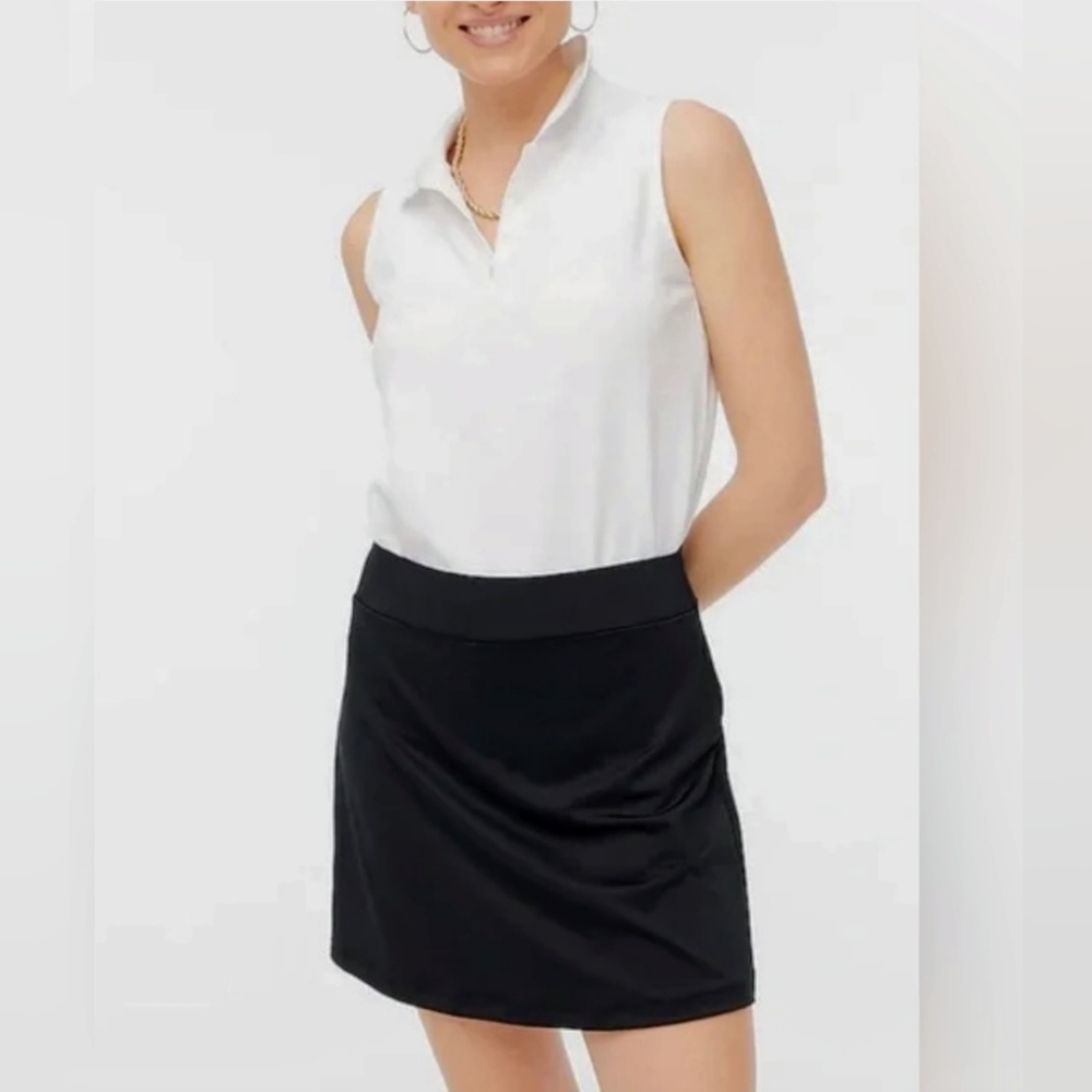 NWT Black J. Crew Pleated Athletic Skirt with Shorts (Size S)